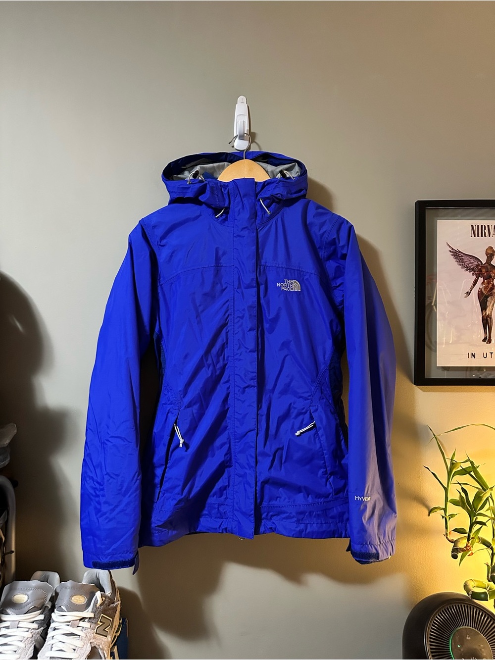 The North Face Women's Royal Blue Hooded Ski Jacket